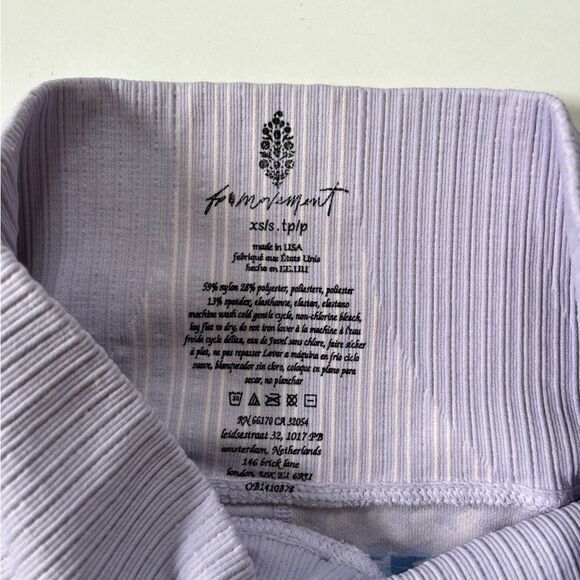 Good Karma Chevron Stripe Shorts Lavendar XS/S - Picture 3 of 6